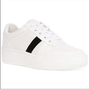 Braden White Multi Flatform Sneakers